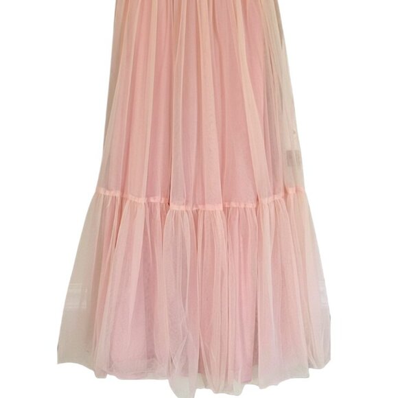 NWT Selfie Leslie Dancing With Me Sweetheart Tulle Midi Dress Pink S Formal Roma - Picture 8 of 12